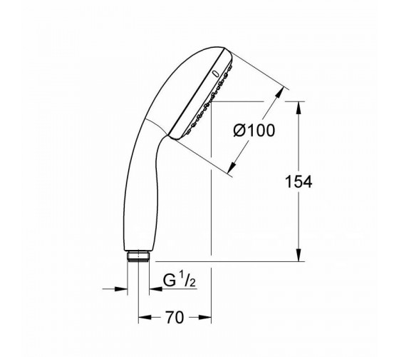 Ручной душ Grohe New Tempesta 100 (27852001)