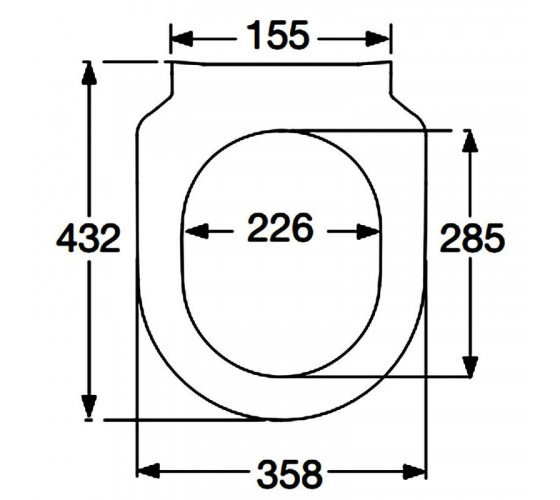 Сидение для унитаза с функцией slow closing VILLEROY&BOCH OMNIA ARCHITECTURE 9M70S101 SlimSeat