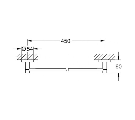 Тримач для рушника Grohe Essentials графіт (40688AL1)