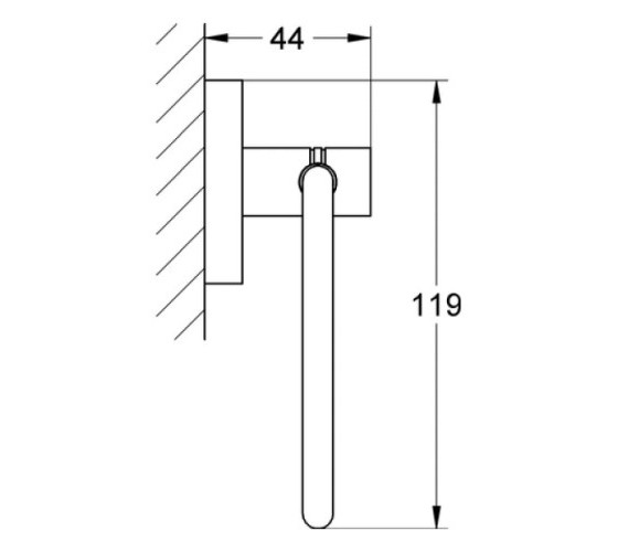 Тримач туалетного паперу Grohe Essentials (40689001)