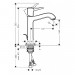 Смеситель для раковины Hansgrohe Metropol Classic хром/золото (31302090)