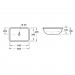 Умывальник VILLEROY & BOCH LOOP & FRIENDS 54х34 см  61630001