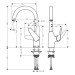 Смеситель для кухни Hansgrohe M421-H220 (71802000)