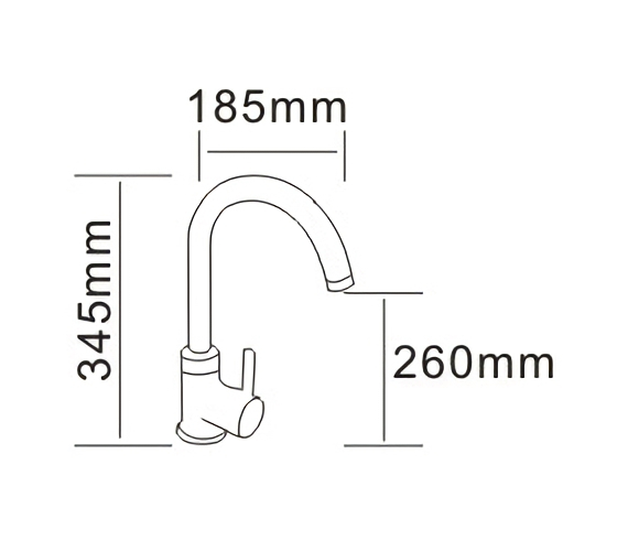Смеситель для кухни RJ RAINBOW (RBZ222-8MN)
