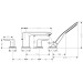 Смеситель на борт ванны Hansgrohe Metris  (31442000)
