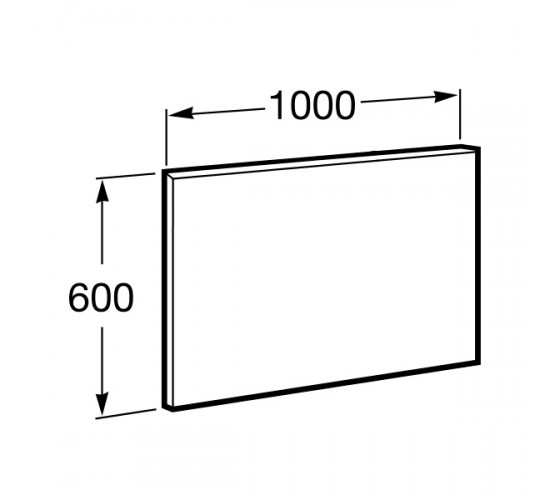 Дзеркало ROCA VICTORIA BASIC 100 см (A812329406)