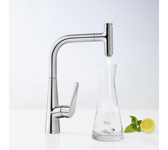 Смеситель для кухни с выдвижным душем Hansgrohe Talis Select S (72822000)