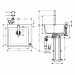 Кухонный комплект мойка Hansgrohe C51-F450-06 со смесителем черный графит (43217000)