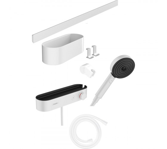 Комплект аксесуарів Hansgrohe з термостатом 7в1, Matt White (24250700)