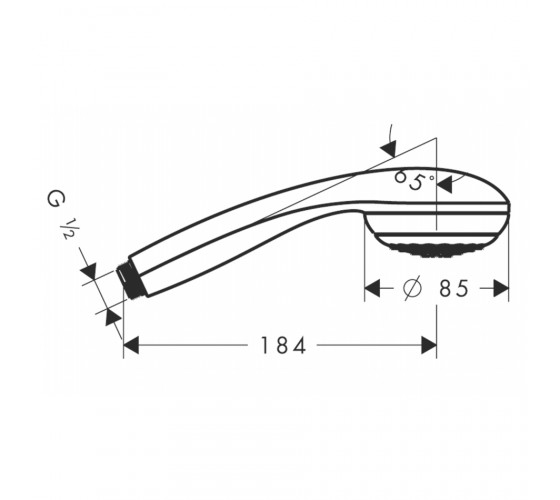Ручний душ Hansgrohe Crometta 85 1jet (28585000)
