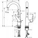 Смеситель для раковины Hansgrohe Novus (71126000)