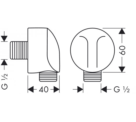 Шлангове під'єднання Hansgrohe FixFit E (27458000)