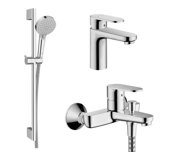 Набір змішувачів для ванни 3в1 Hansgrohe Vernis Blend (71551112)