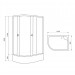 Душевая кабина с глубоким поддоном RJ LUX 120x80 см  (120RZ100R)