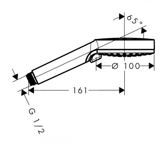 Ручний душ Hansgrohe ERNIS BLEND Vario чорний (26270670)