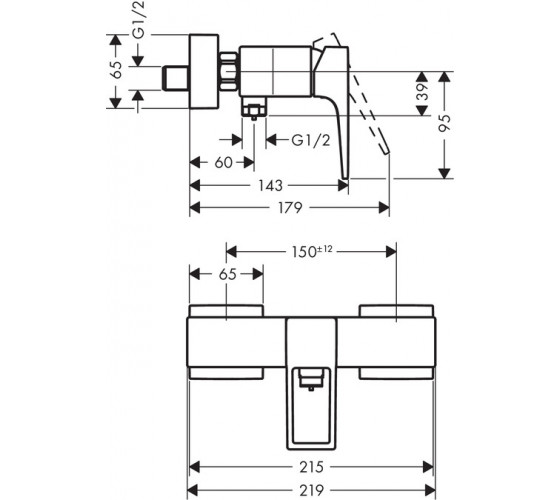 Смеситель для душа Hansgrohe Metropol (74560000)