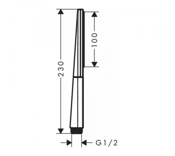Ручний душ, Hansgrohe Rainfinity 1jet, Matt White (26866700)