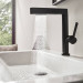 Смеситель для раковины с выдвижным изливом Hansgrohe FINORIS черный матовый (76063670)
