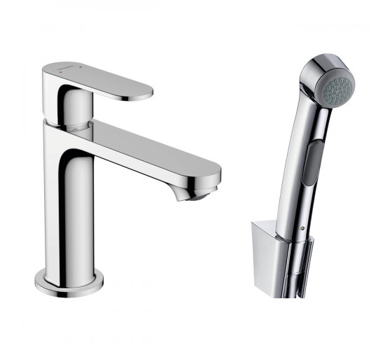 Смеситель для раковины Hansgrohe Rebris S 110 с гигиенической лейкой, Chrome (72215000)