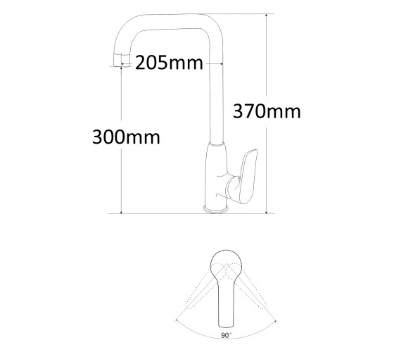 Смеситель для кухни RJ VELUM (RBZ082-8M)