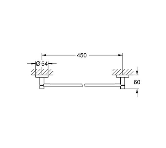 Тримач для рушника Grohe Essentials 45 (40688001)