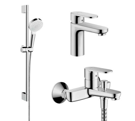 Набор смесителей для ванны 3в1 Hansgrohe VERNIS BLEND (71550111)