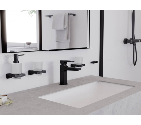 Крючок двойной Hansgrohe ADDSTORIS черный матовый (41755670)
