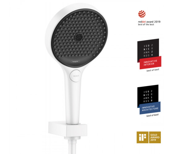 Ручний душ Hansgrohe RAINFINITY чорно-білий (26851700)