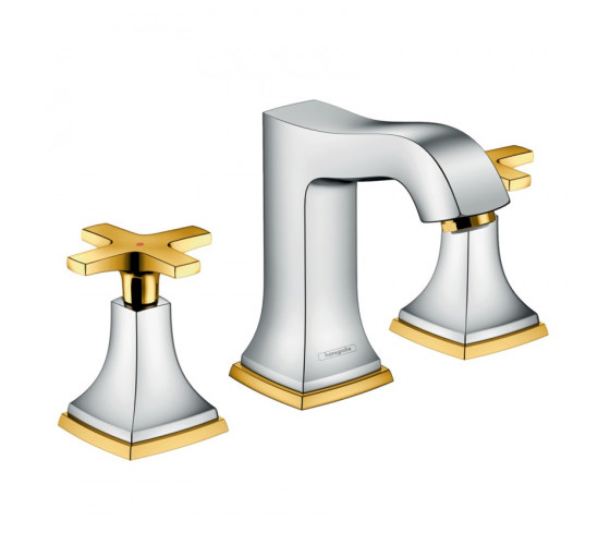 Смеситель для раковины Hansgrohe Metropol Classic хром/золото (31306090)
