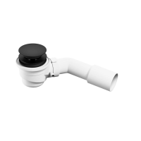 Сифон для отдельностоящих ванн Cersanit Click-Clack, черный (S904-008)