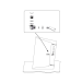 Сифон для отдельностоящих ванн Cersanit Click-Clack, черный (S904-008)