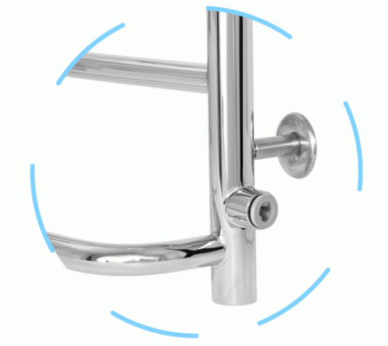 Водяна рушникосушарка Laris Євромікс П6 450 х 600 б/п 1/2" мц 500 (71207364)