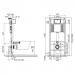 Инсталяция для повесного унитаза Cersanit Aqua 52 Pneu S QF Box (S97-062)