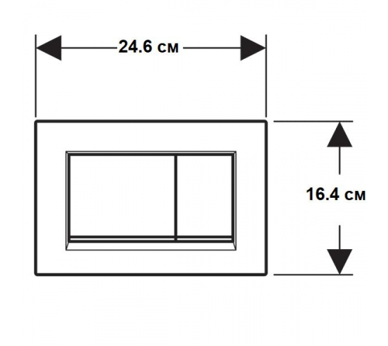 Чорна кнопка змиву Geberit Sigma 30 115.883.16.1