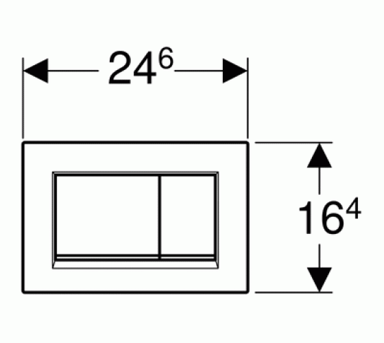 Чорна кнопка змиву Geberit Sigma 30 115.883.14.1