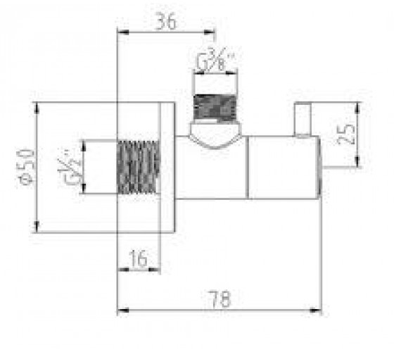 Угловой вентиль KLUDI 3/8 DN 15 (1584505)