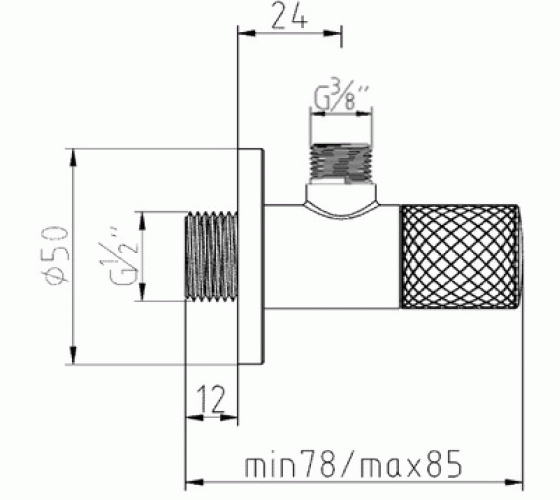 Угловой вентиль KLUDI 3/8 DN 17 (1584605-00)