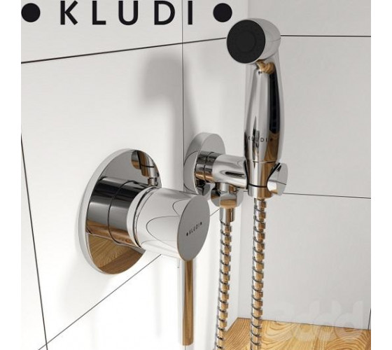 Шланговое подключение Kludi A-QA  с держателем (6054705-00)