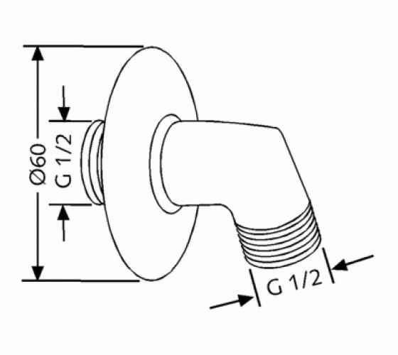 Шланговое подключение Kludi A-QA (6054005)