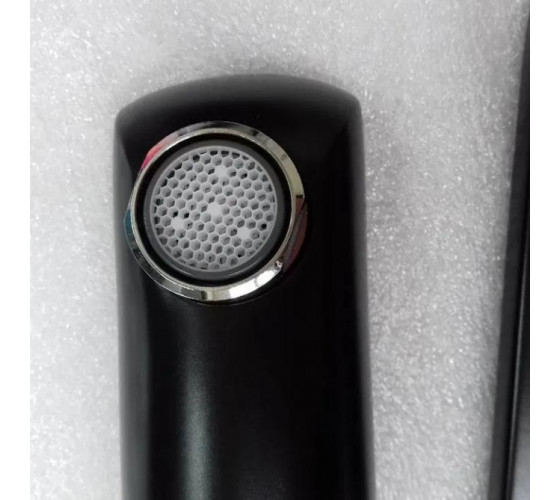 Смеситель для умывальника настенный скрытого монтажа Kludi Balance Black Matte черный (522478775)