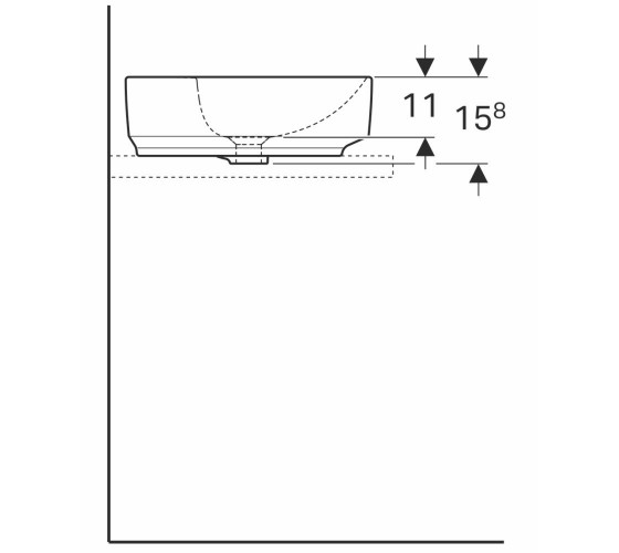 Раковина Geberit VARIFORM 45 см (500.769.01.2)