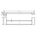 Держатель для полотенец двойной Hansgrohe ADDSTORIS 64 см (41743000)