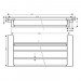 Полка Hansgrohe AddStoris чёрная матовая (41751670)