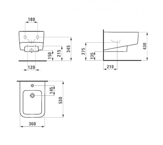 Биде подвесное Laufen Pro S (H8309610003021)