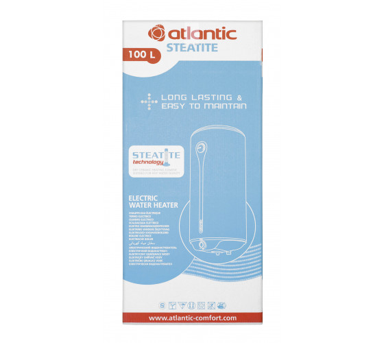 Бойлер Atlantic Ego Steatite 100 літрів сухий тен VM 100 D400-1-BC 1200W (861321)