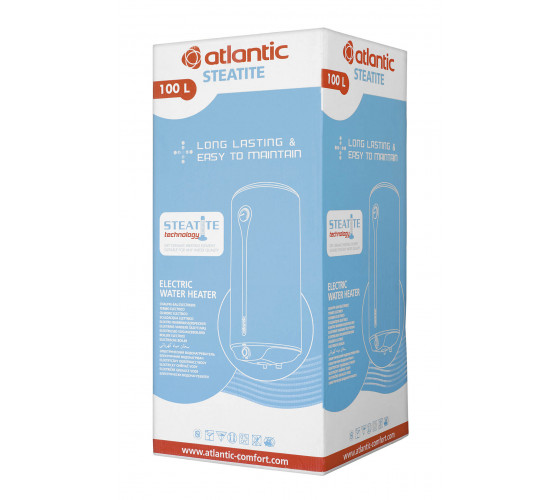 Бойлер Atlantic Ego Steatite 100 літрів сухий тен VM 100 D400-1-BC 1200W (861321)