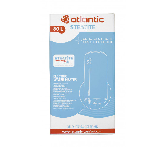 Бойлер Atlantic Ego Steatite 80 літрів сухий тен VM 080 D400-1-BC 1200W (851276)