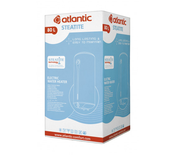 Бойлер Atlantic Ego Steatite 80 літрів сухий тен VM 080 D400-1-BC 1200W (851276)