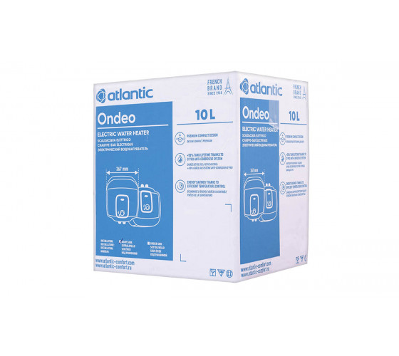 Бойлер Atlantic Ondeo+ 10 литров мокрый тэн, над мойкой SWH 10A M-3 2000W (821427)