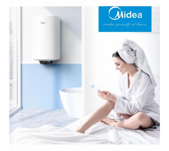 Водонагреватель Midea D80-15EFG (W) 80 литров мокрый тэн WI FI